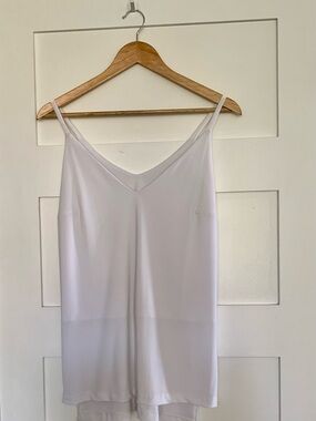 White V-Neck Spaghetti Strap